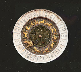 Zodiac Clock Illustration