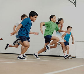 Kids training to become great athletes