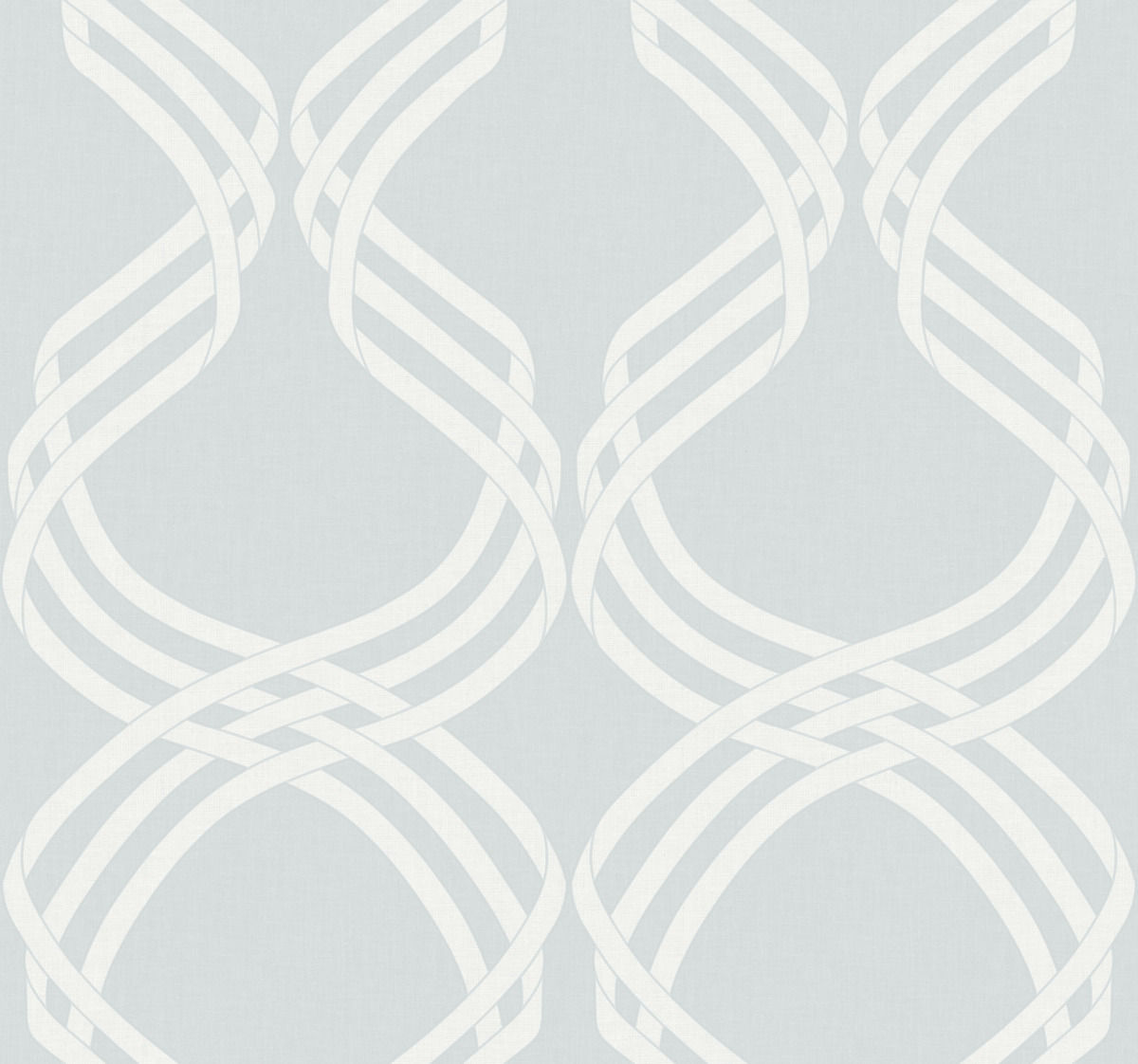 Modern Heritage - Dante Ribbon Wallpaper Gray/White
