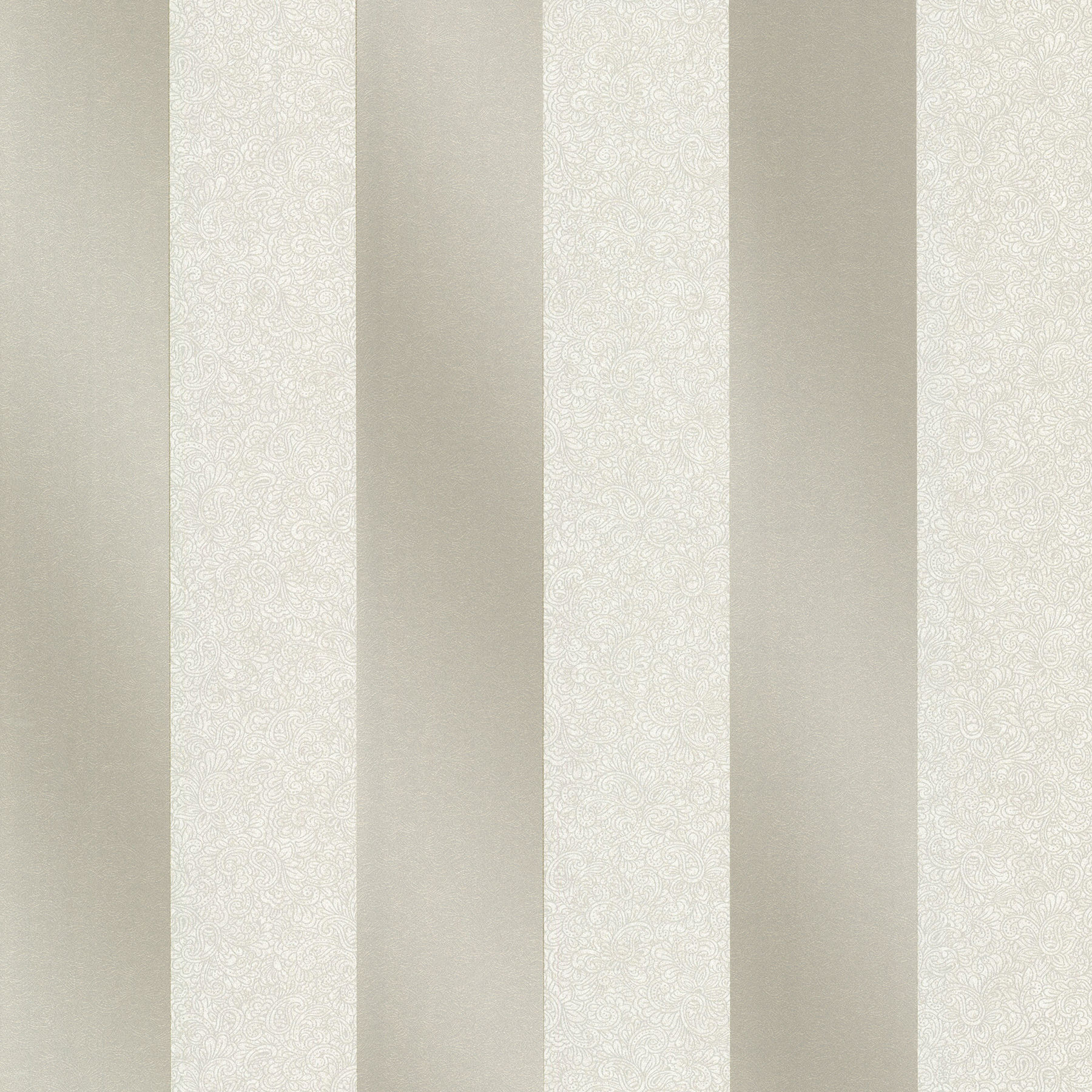 Avalon - Magnus Fog Paisely Stripe Wallpaper