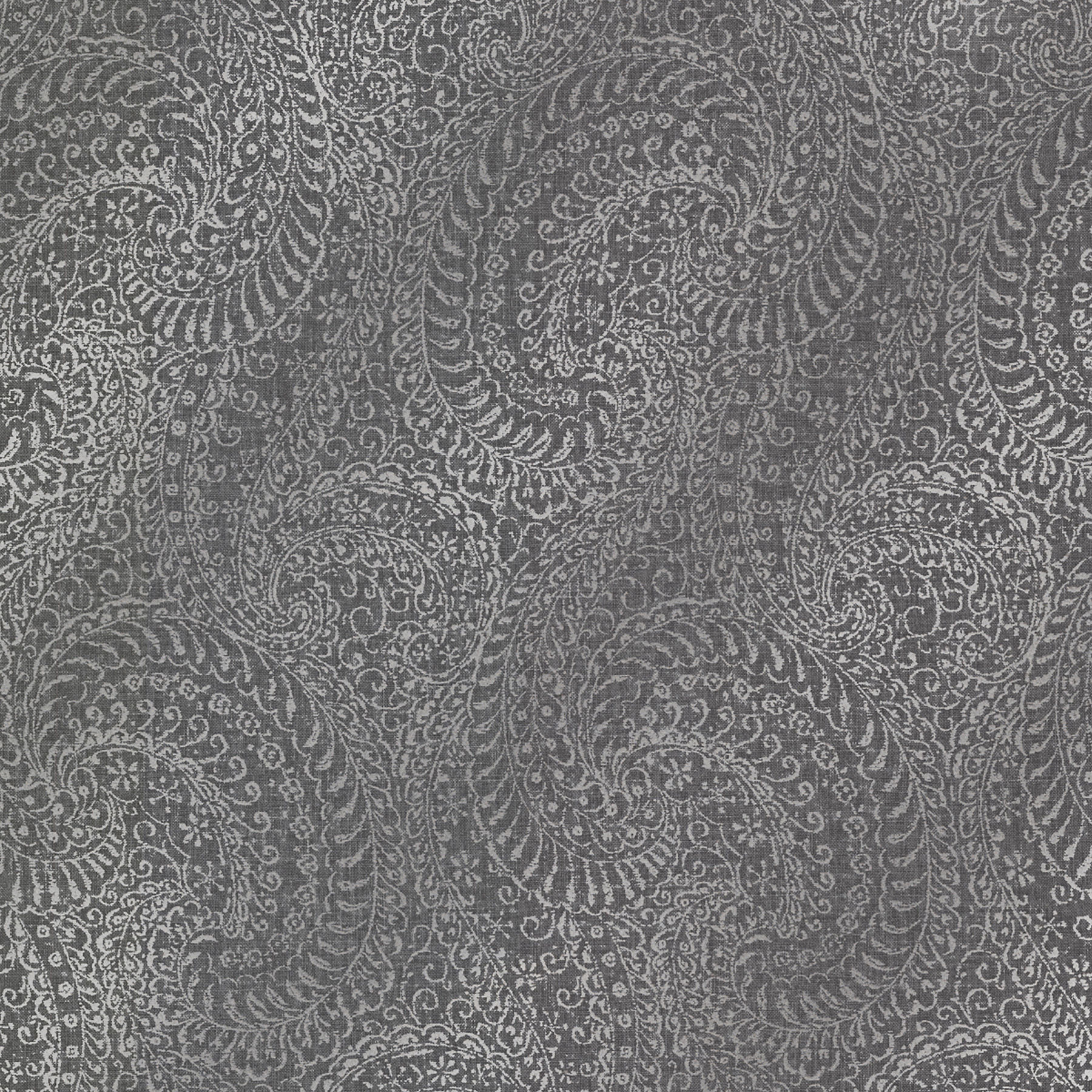 Alhambra - Daraxa Black Paisley Wallpaper