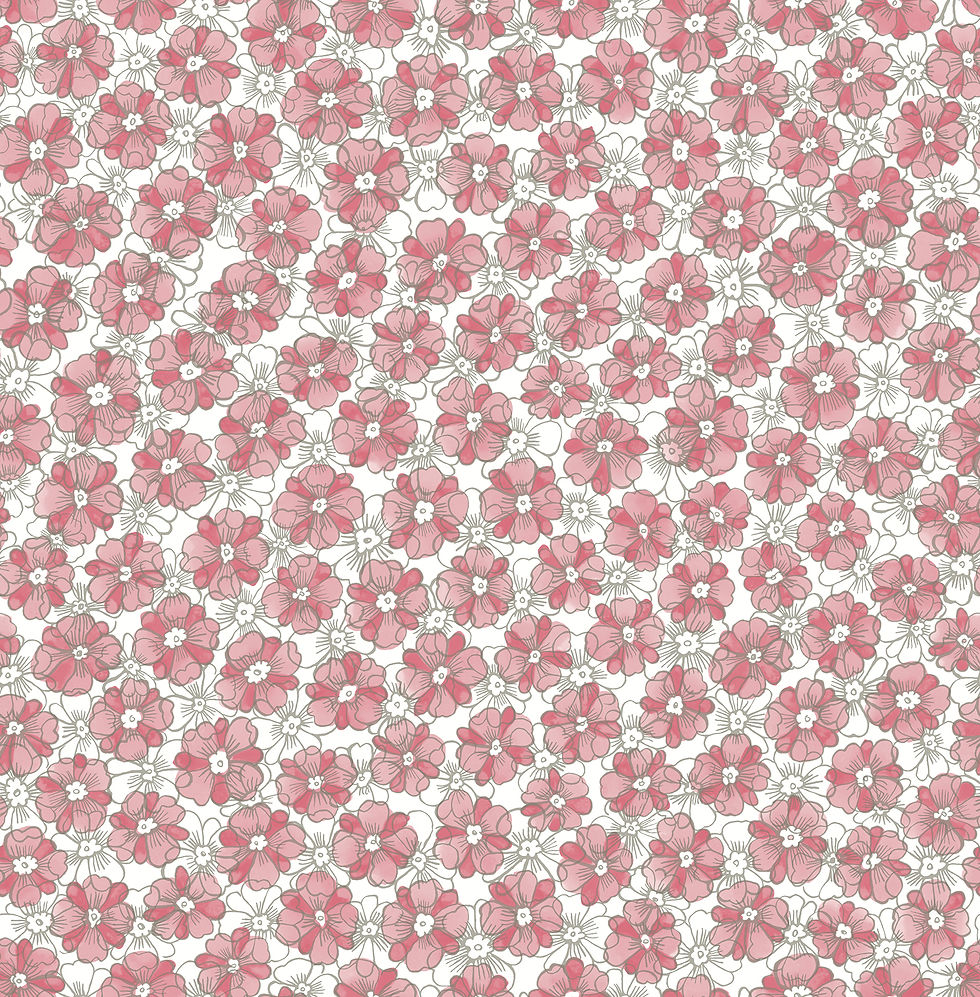 Ami - Allison Pink Floral Wallpaper
