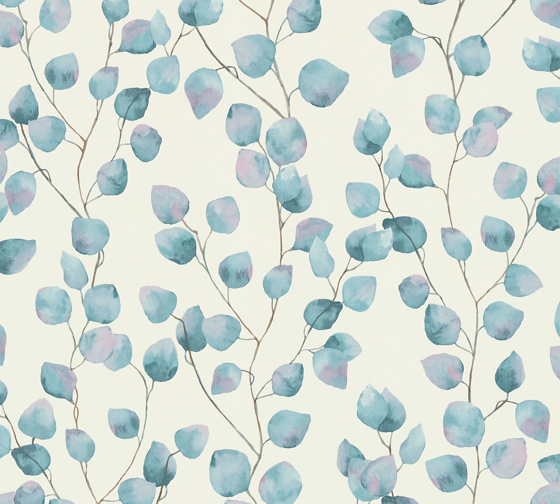 AS Creation - Hedera Blue Painterly Vine Wallpaper