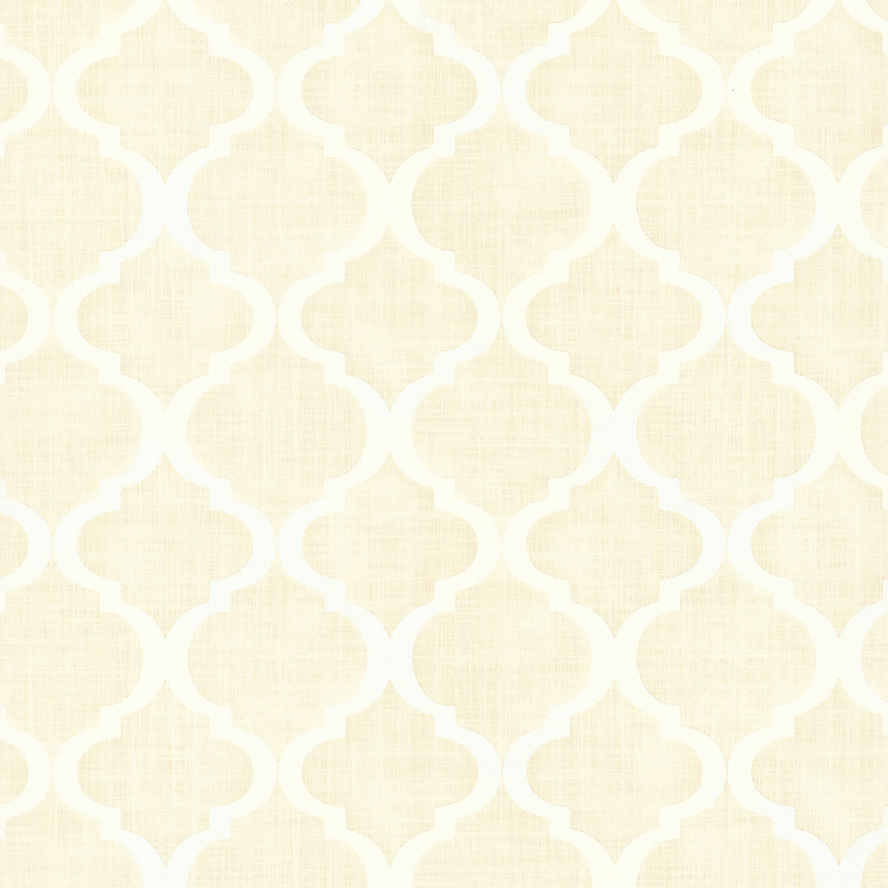 Alhambra - Palace Champagne Quatrefoil Wallpaper