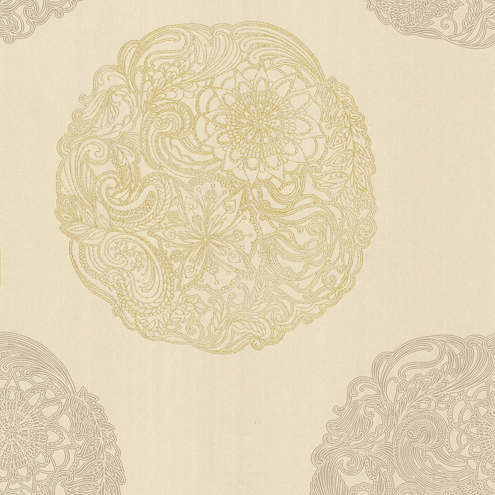 Alhambra - Cordova Taupe Medallion Wallpaper