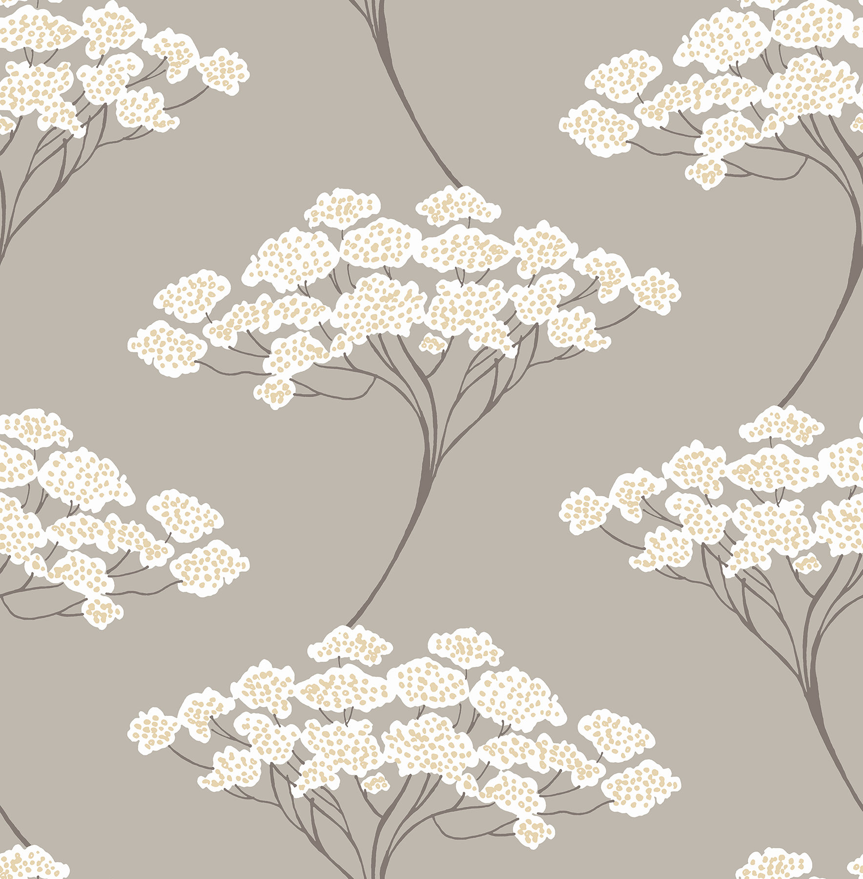 Azmaara - Banyan Taupe Tree Wallpaper