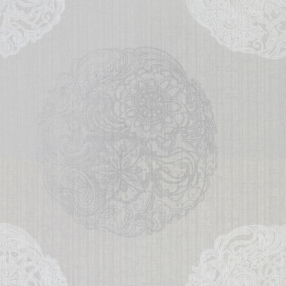 Alhambra - Cordova Pewter Medallion Wallpaper