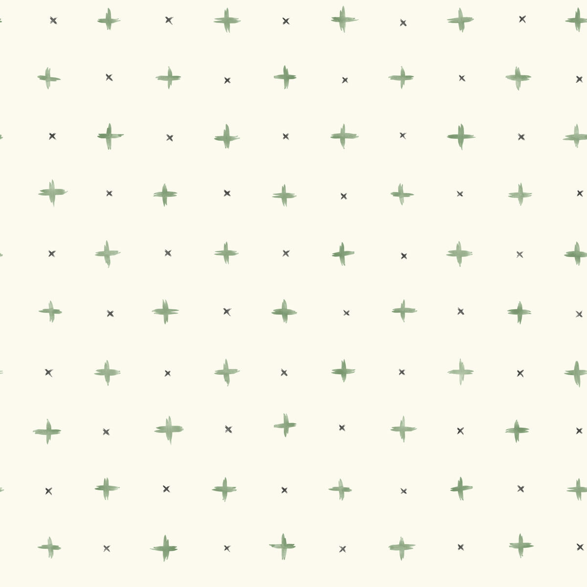 Magnolia Home Peel & Stick - Cross Stitch Wallpaper Green