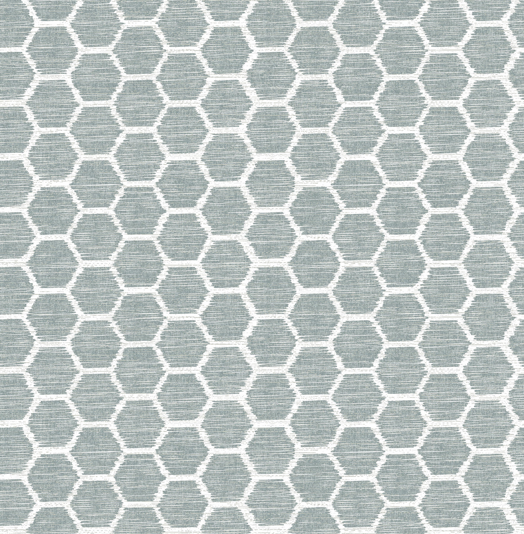 Celadon - Aura Teal Honeycomb Wallpaper