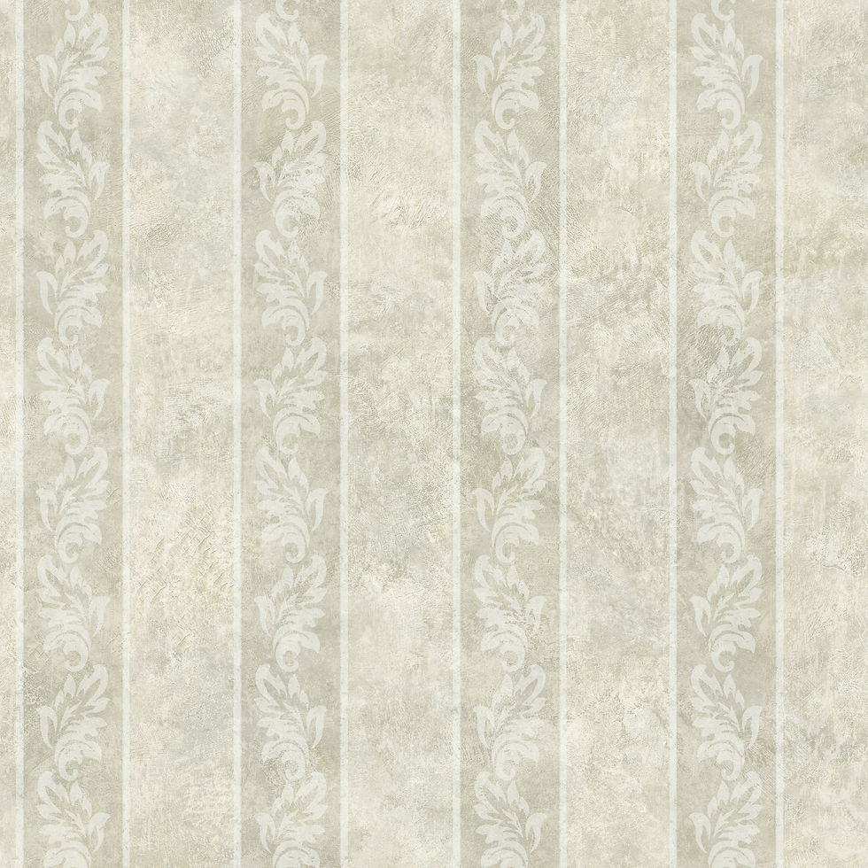 Arbor Rose - Evelin Grey Ornate Stripe Wallpaper