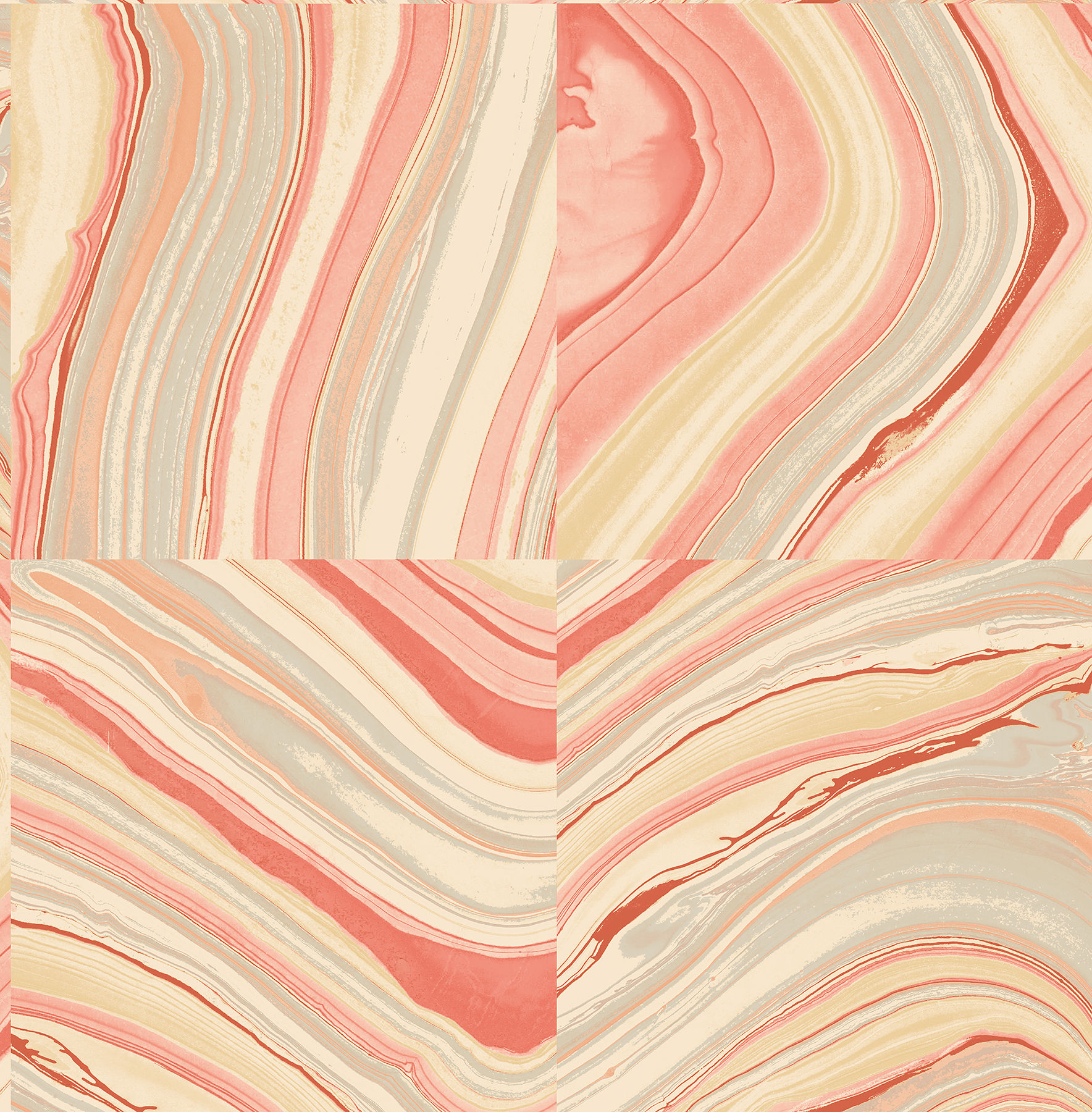 Azmaara - Agate Coral Stone Wallpaper