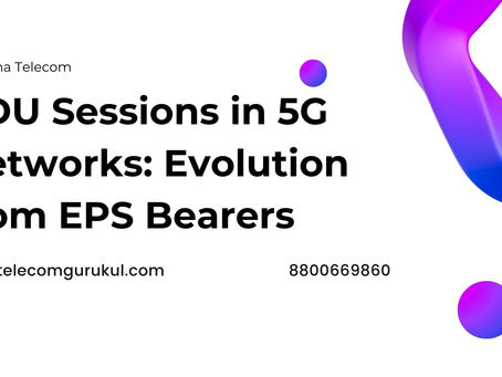 PDU Sessions in 5G Networks: Evolution from EPS Bearers