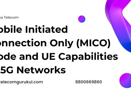 Mobile Initiated Connection Only (MICO) Mode and UE Capabilities in 5G Networks