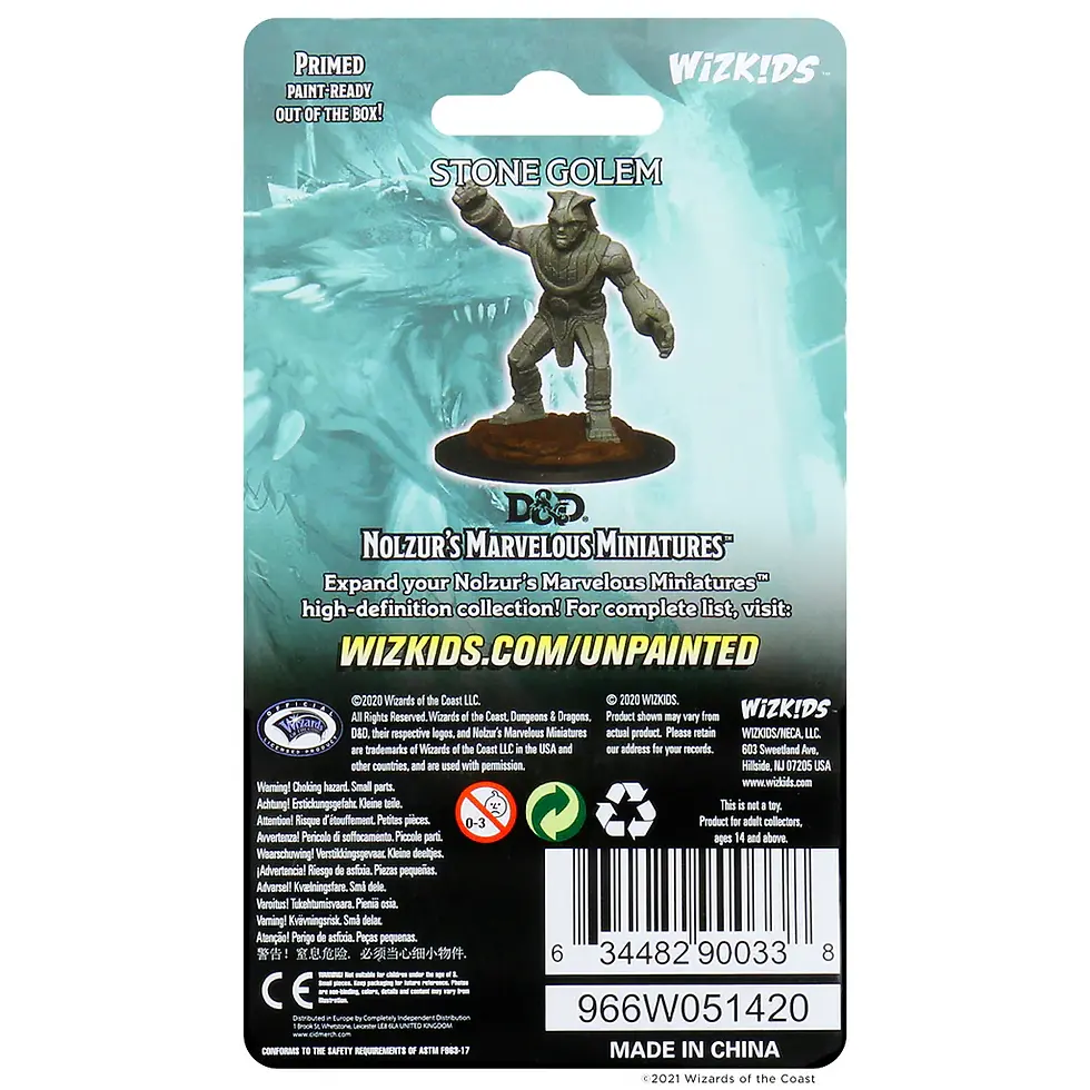 Miniatura: D&D Nolzur's Marvelous Miniatures - Stone Golem