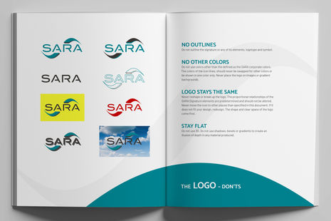 SARA_BRAND_IDENTITY_GUIDELINE_MOCK_SPREAD_2