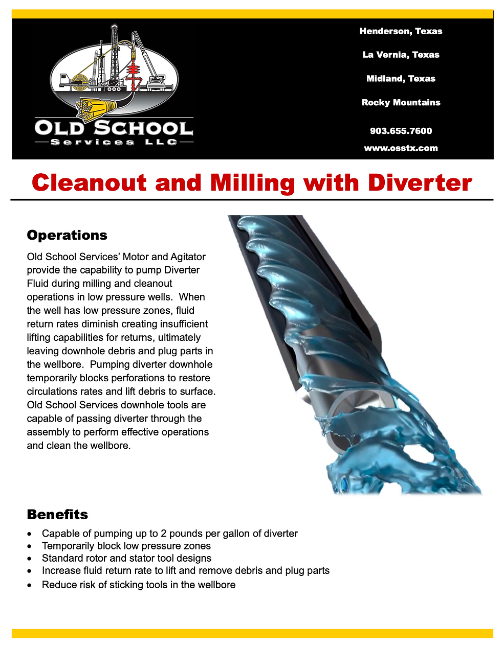 Drill Out with Diverter