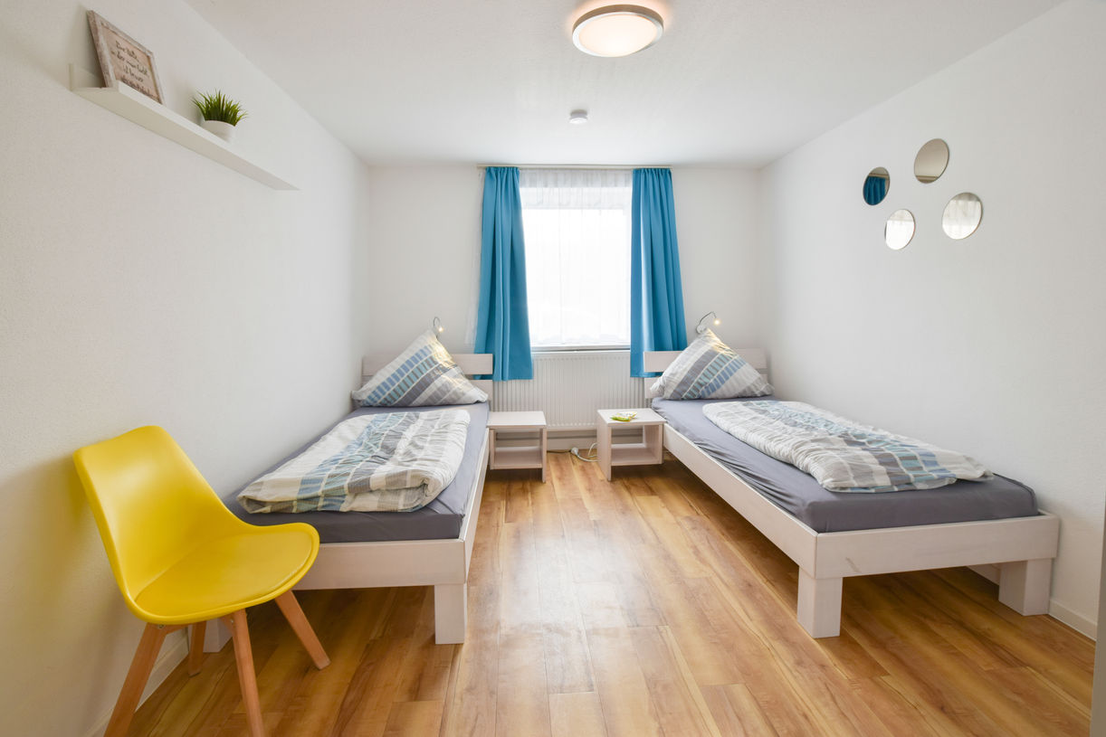 Ferienwohnung Legoland Schlafzimmer Einzelbetten