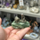 Thumbnail: Pyrite Miners on Fluorite / Rose Quartz