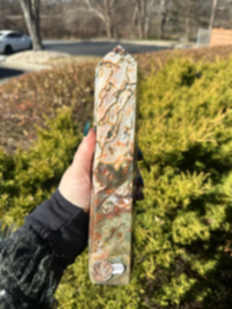 Red Moss Agate Tower XL