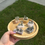 Thumbnail: Pyrite Miners on Fluorite / Rose Quartz