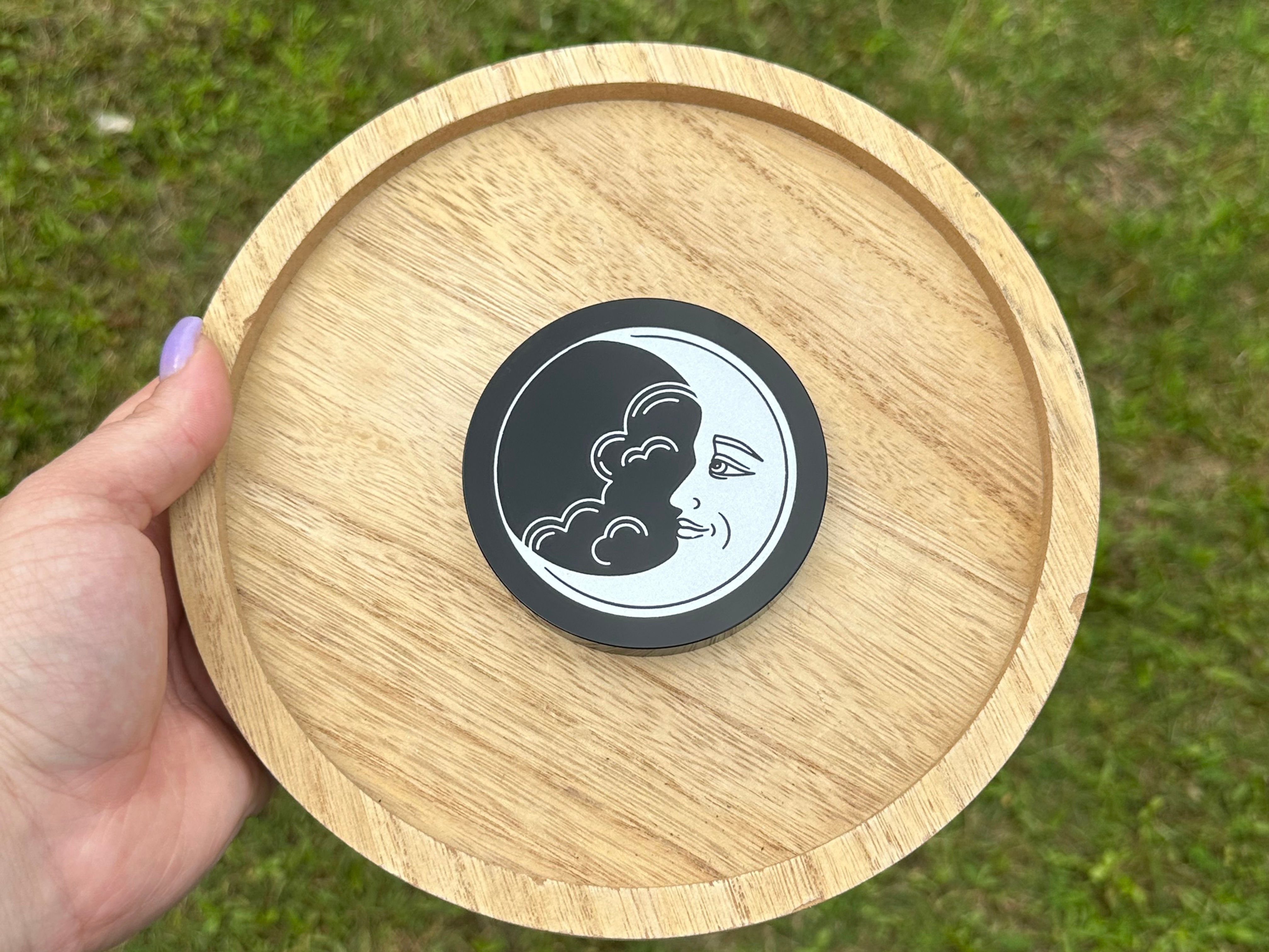 Etched Obsidian Disk