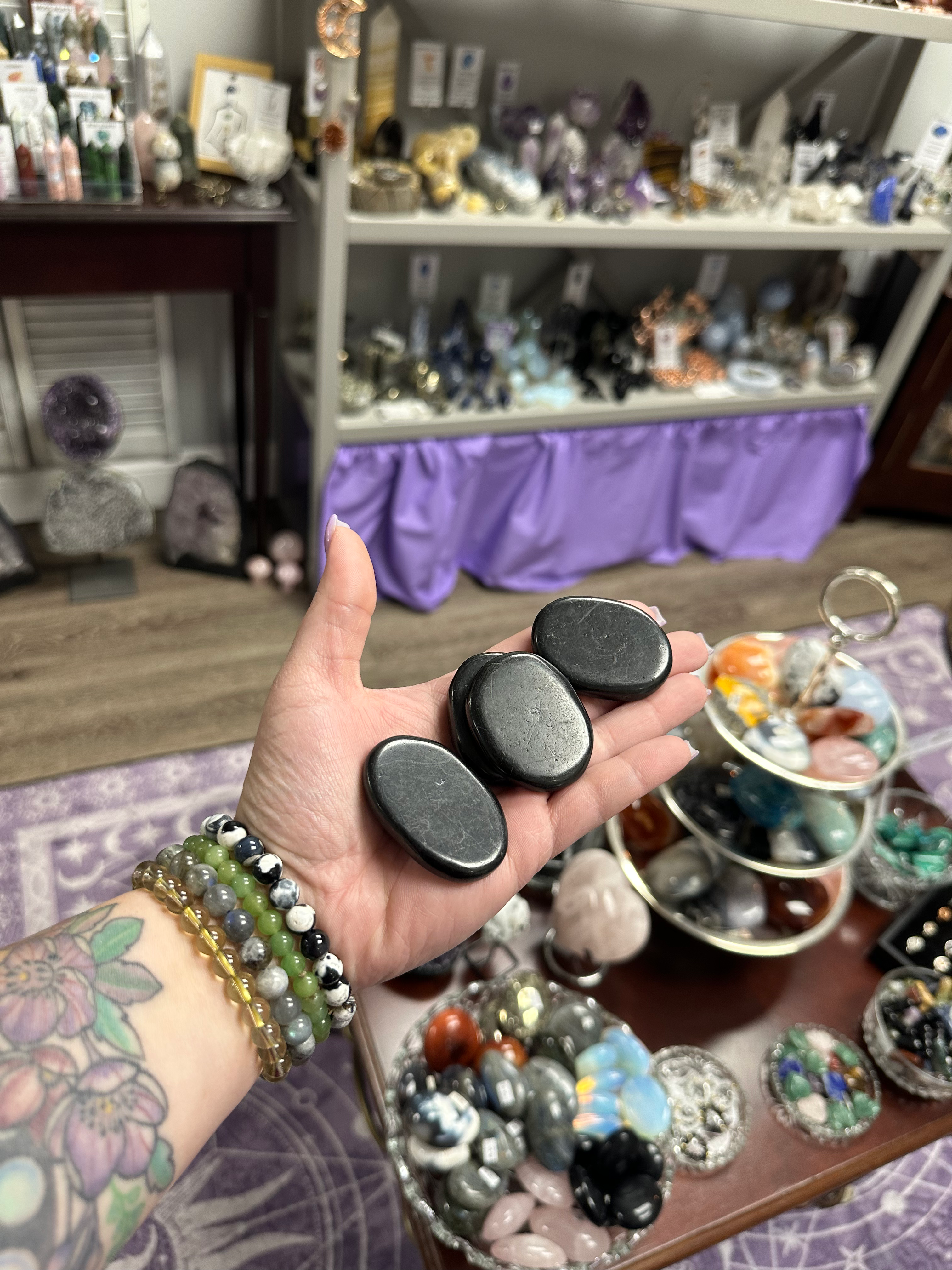 Shungite Palmstone