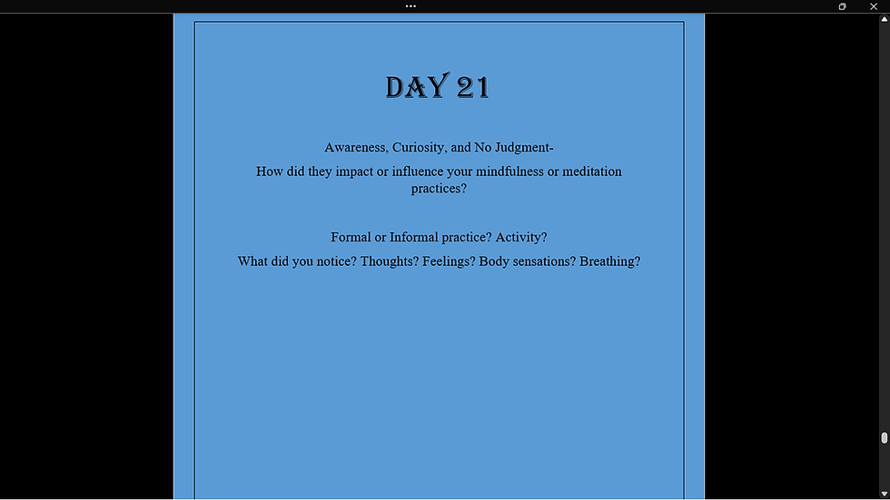 Thumbnail: Mindfulness 21-Day Journal