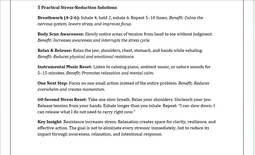 Thumbnail: Relaxation vs. Resistance Worksheet