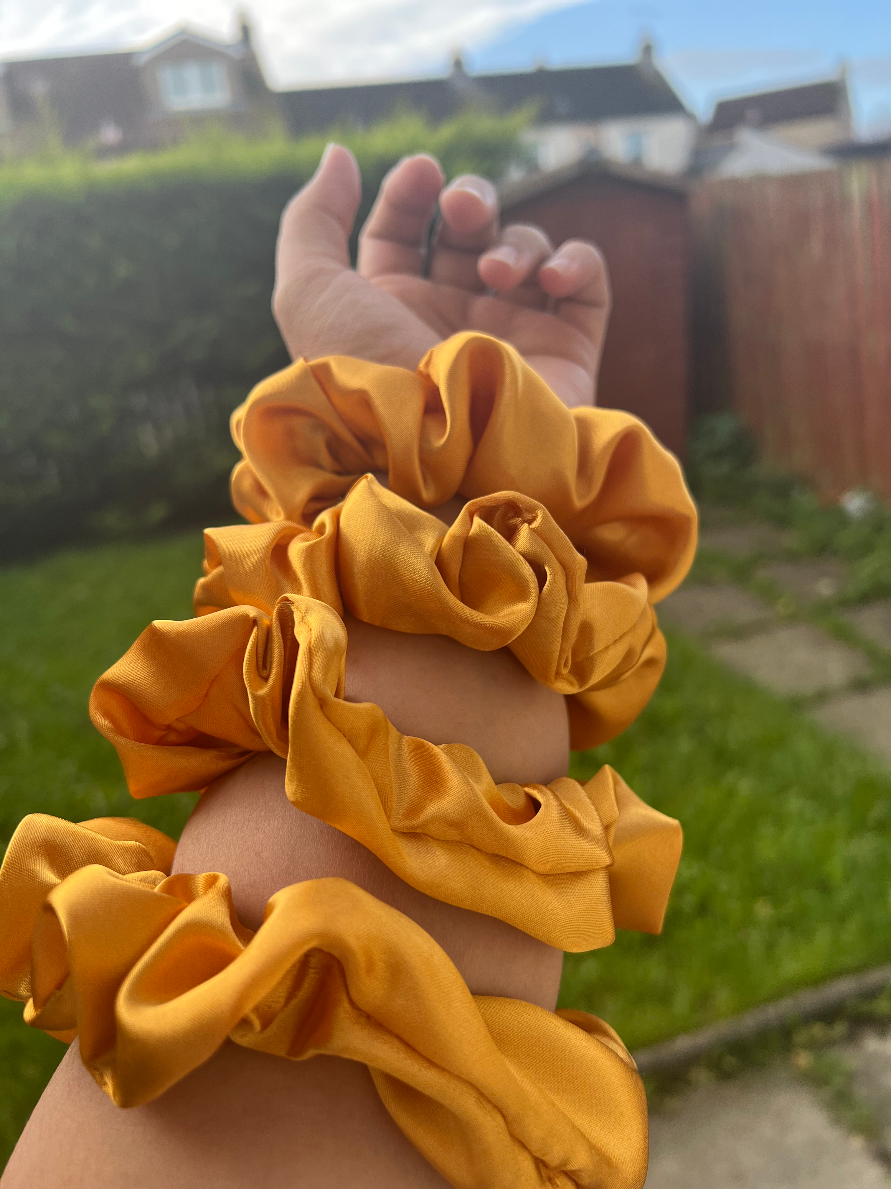 Satin scrunchies
