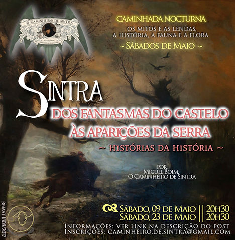 Dos Fantasmas do Castelo às Aparições da Serra - Sábados de Maio de 2025 - caminhada noctu