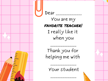 Words of Gratitude for Teachers