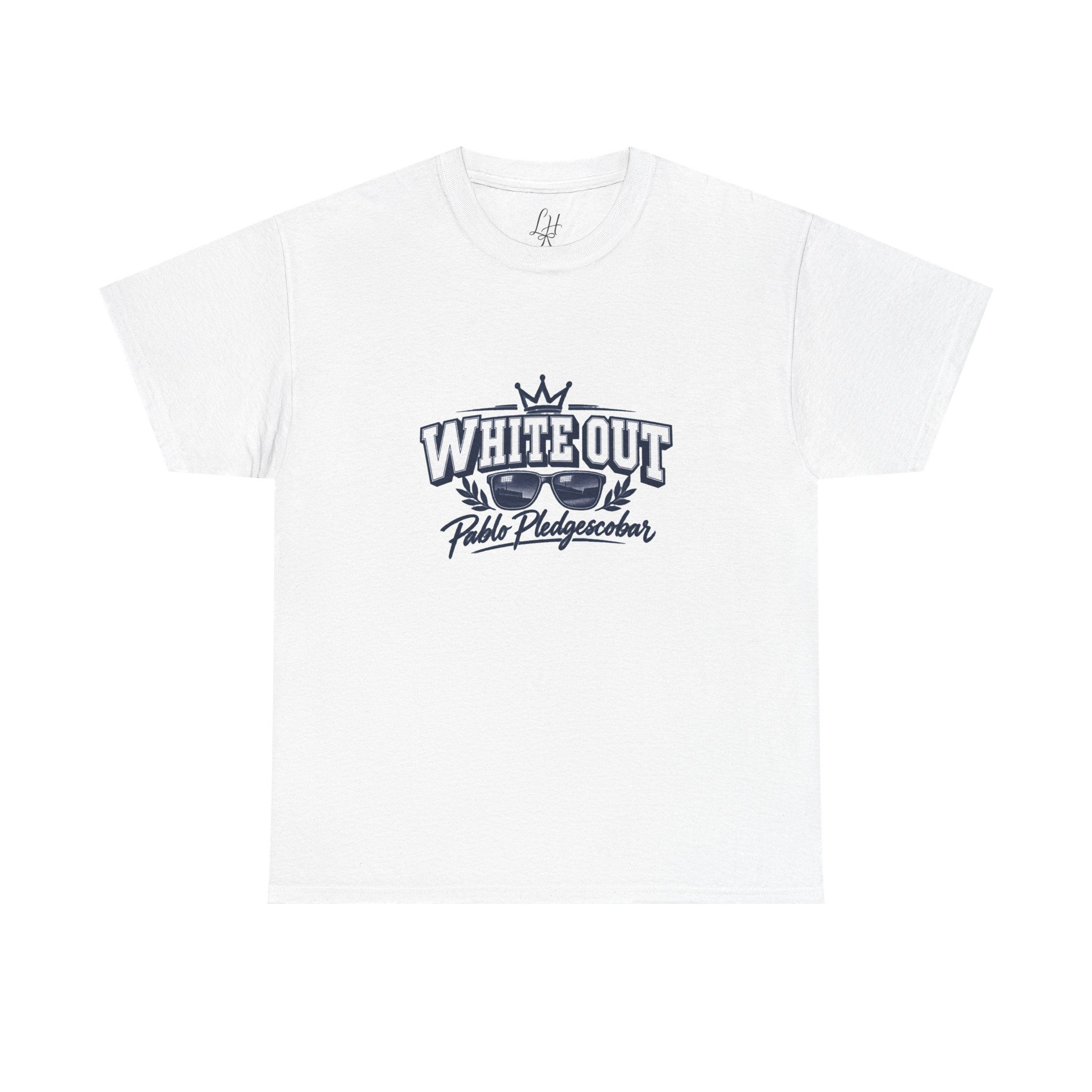Pablo Pledgescobar, White Out Cotton Tee