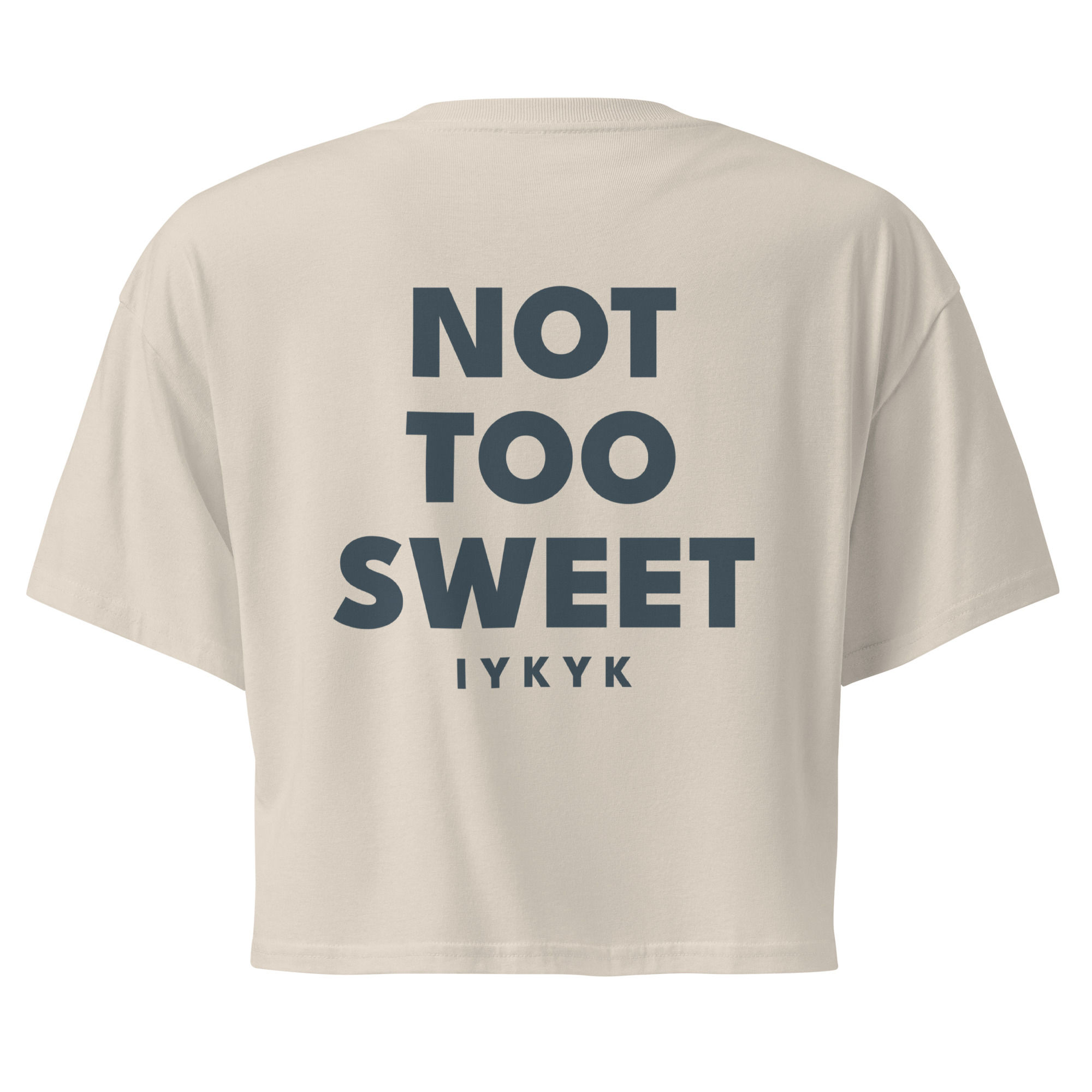 Sweet Panda Bakes "Not Too Sweet" Crop Tee