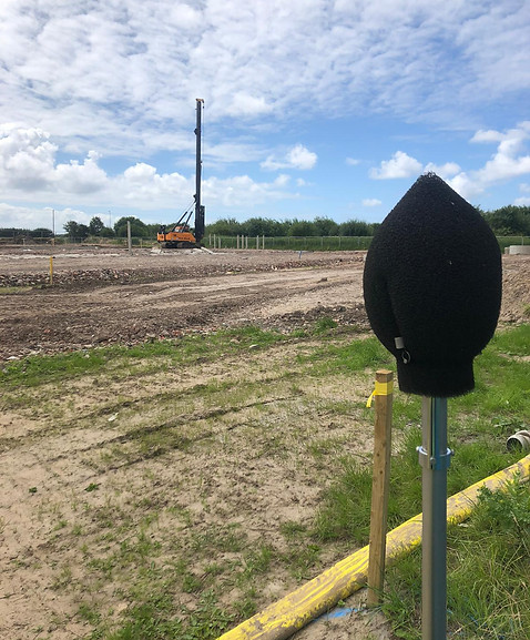 Sound monitor on site