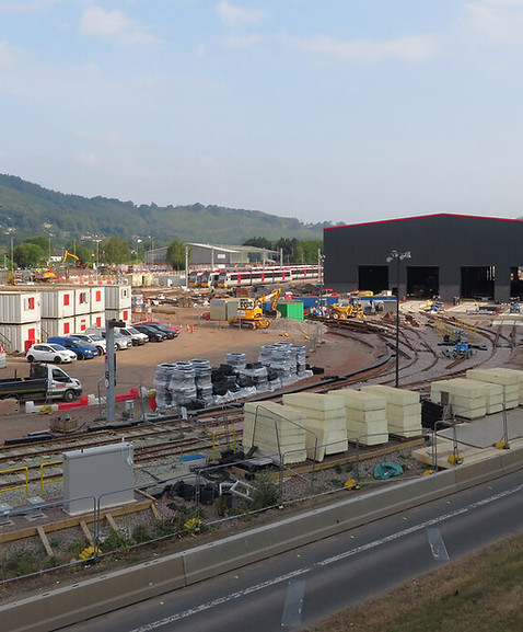 Taffs Well Depot under construction