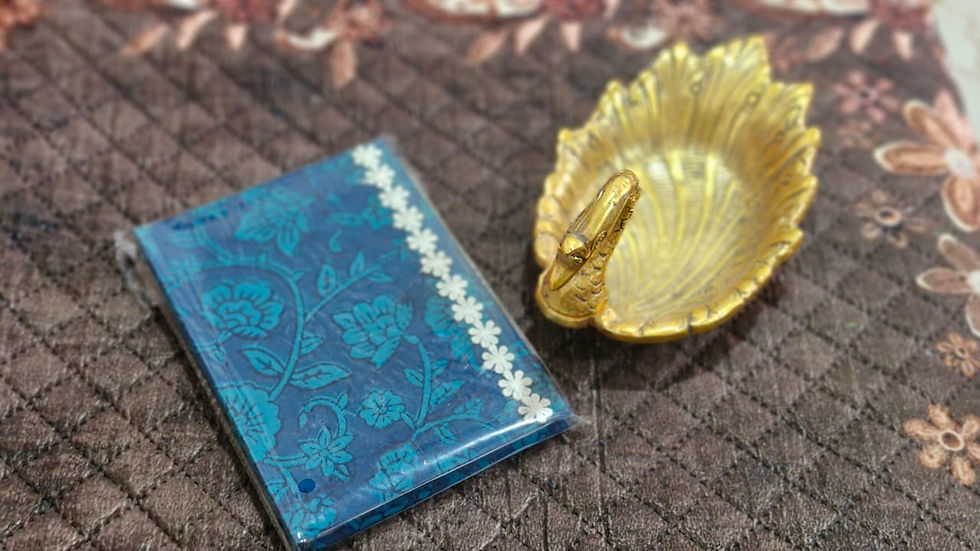 Thumbnail: Fabric journal handmade notebook