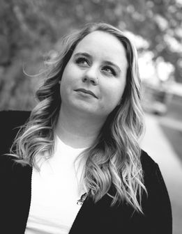 black and white portrait of a girl
