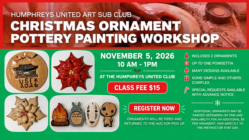 Christmas Ornament Painting Workshop