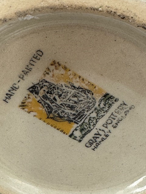 Thumbnail: BANDED HAND PAINTED GRAYS POTTERY JUG