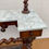 Thumbnail: VICTORIAN MAHOGANY AND MARBLE HALL STAND