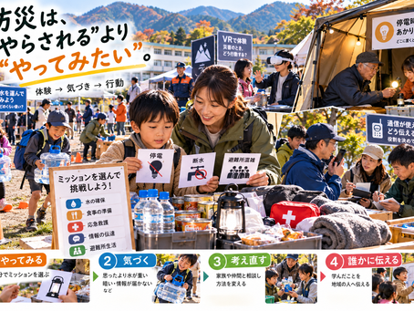 防災は「やらされる」より、「やってみたい」。