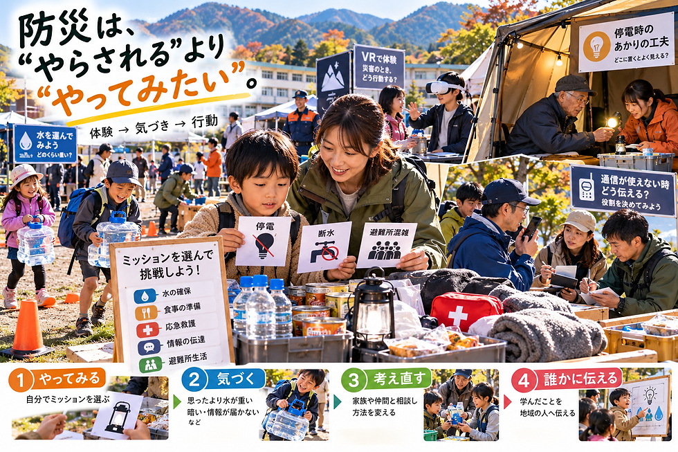 「やってみたい」から始まる防災教育