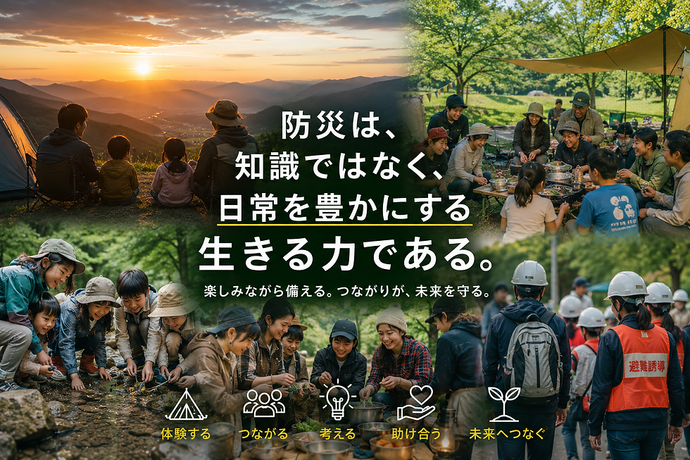 防災は知識ではなく、日常を豊かにする生きる力