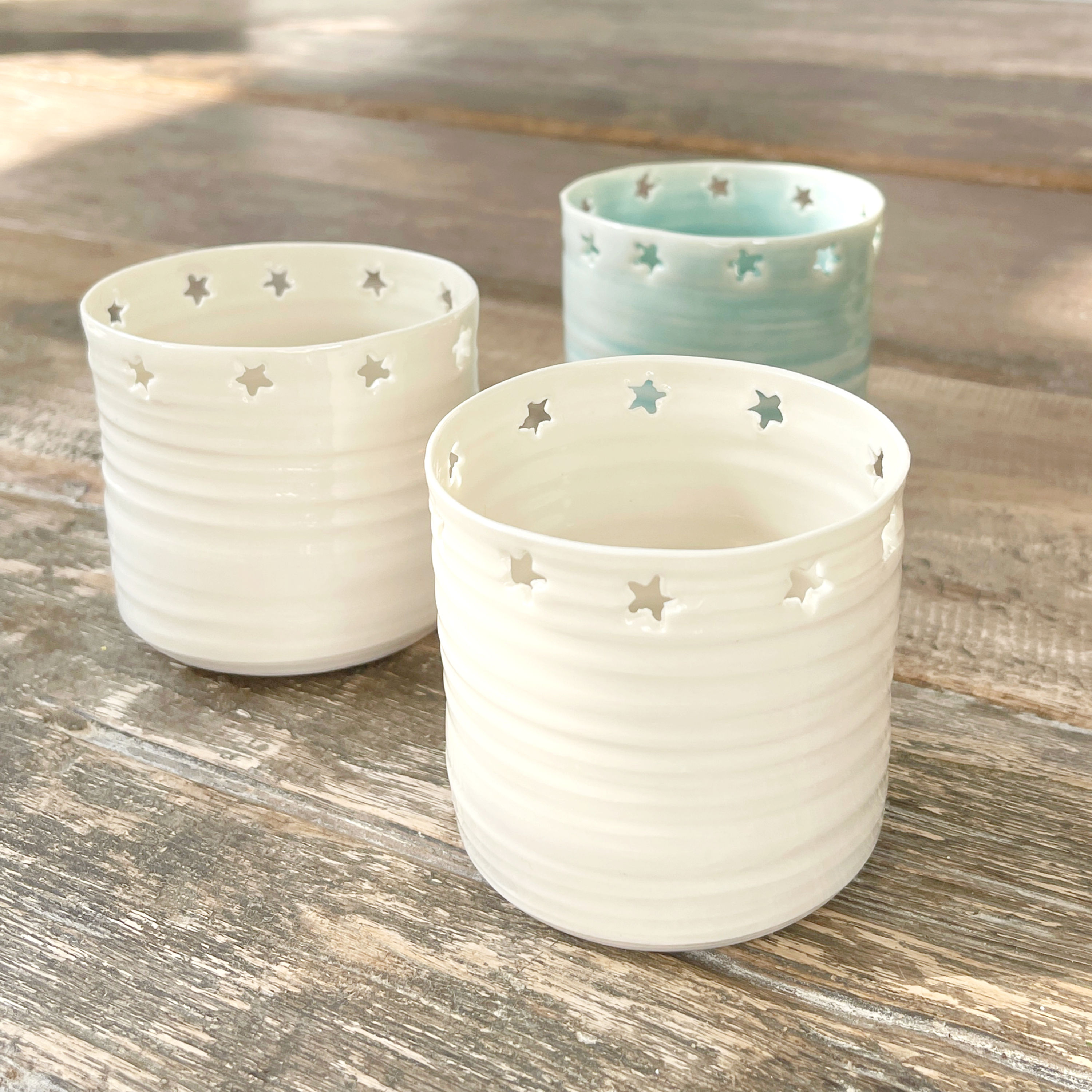 Star tea light holder