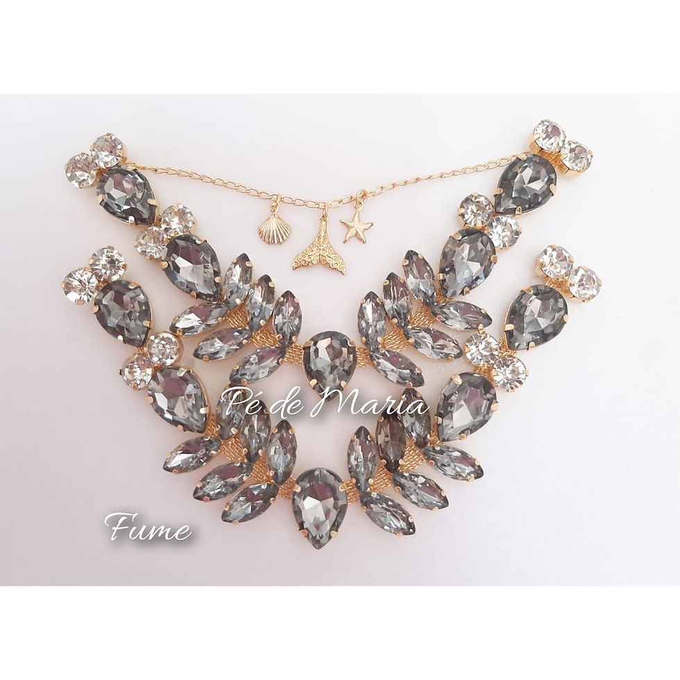 Miniatura: 317 - Cabedal Sereia adulto cores lisas