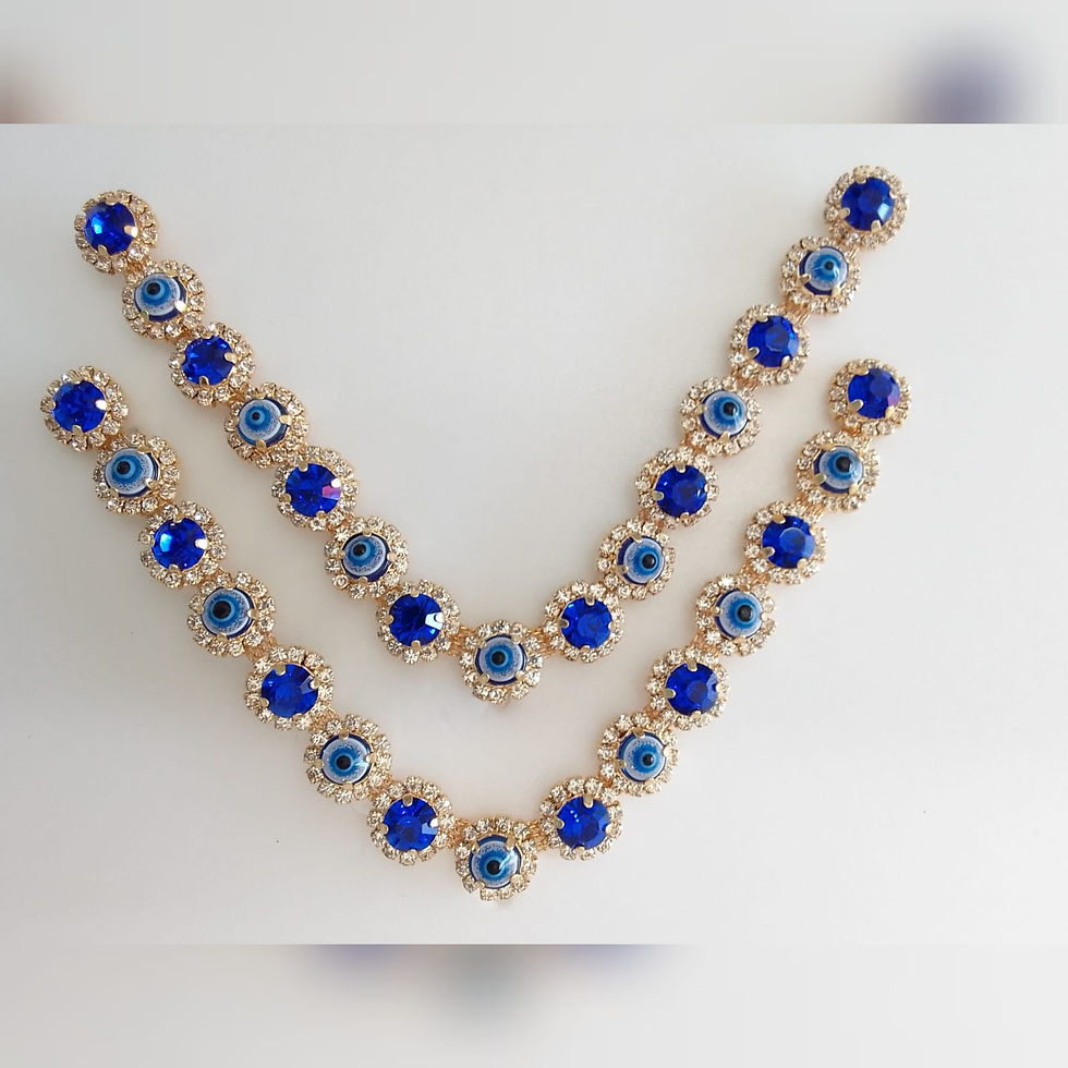 Miniatura: 702 - Cabedal banhado a ouro com strass - 6 pares  ATACADO