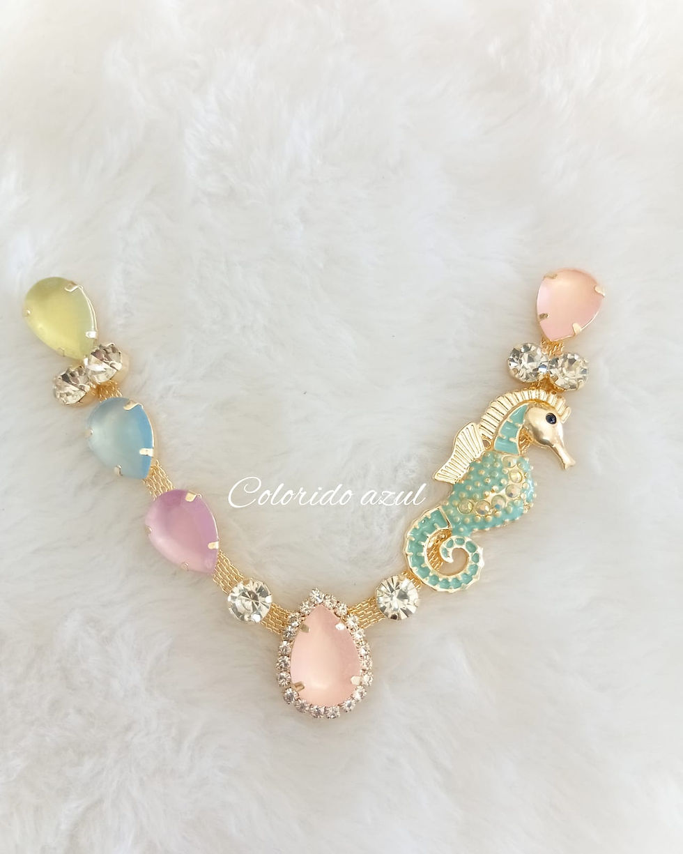 Miniatura: cópia de 713d - Cabedal de cavalo marinho- par