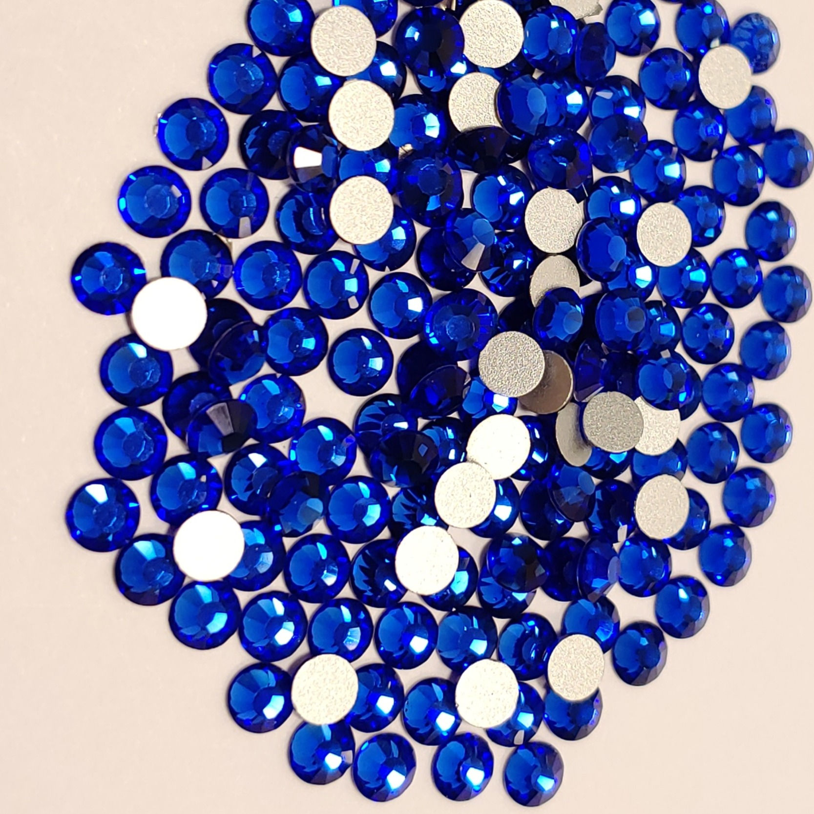 Sapphire rhinestone crystals at The Frazzled Flamingo