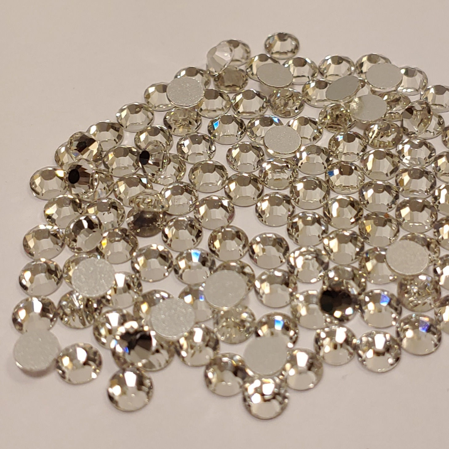 Crystal clear rhinestone crystals at The Frazzle Flamingo