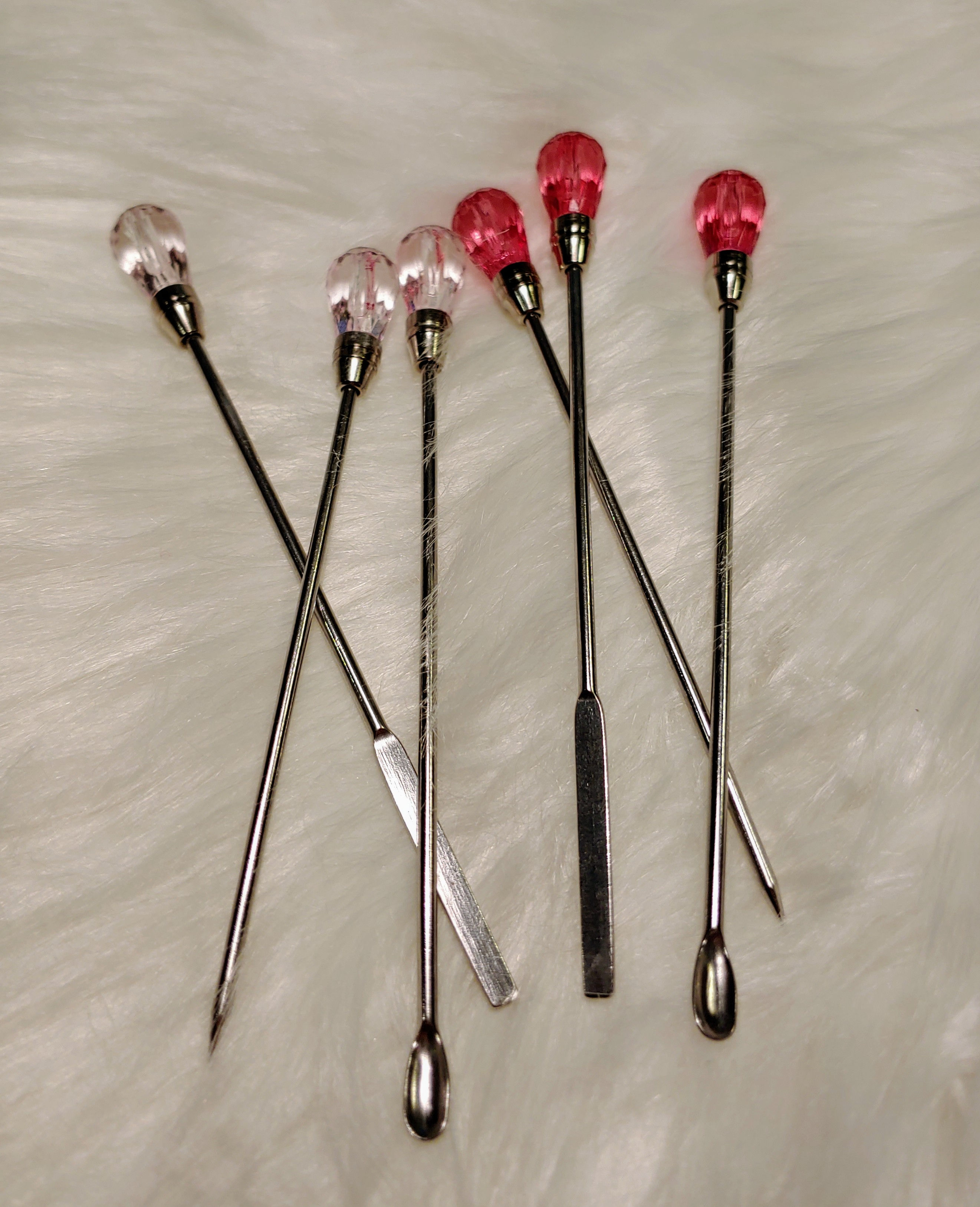 Gem topped mica and mold making 3 piece tool set from The Frazzled Flamingo